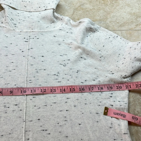 Calvin Klein Sweater Turtleneck Lightweight Top Knit Long Sleeve Speckled Size L - Picture 8 of 11